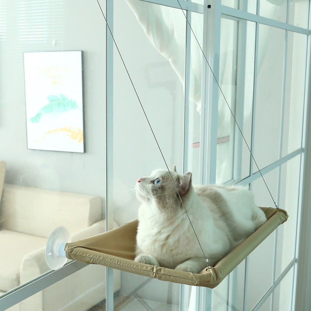 Amazon's best-selling four-season pet bed supplies suction cup cat hammock windowsill hanging cat hammock removable and washable cat bed