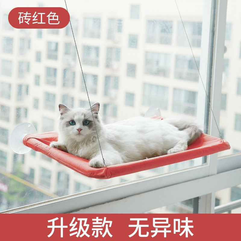 Amazon's best-selling four-season pet bed supplies suction cup cat hammock windowsill hanging cat hammock removable and washable cat bed