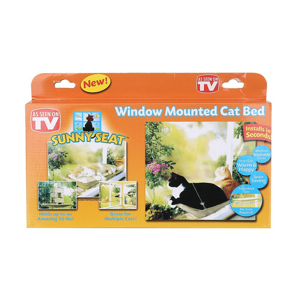Amazon's best-selling four-season pet bed supplies suction cup cat hammock windowsill hanging cat hammock removable and washable cat bed