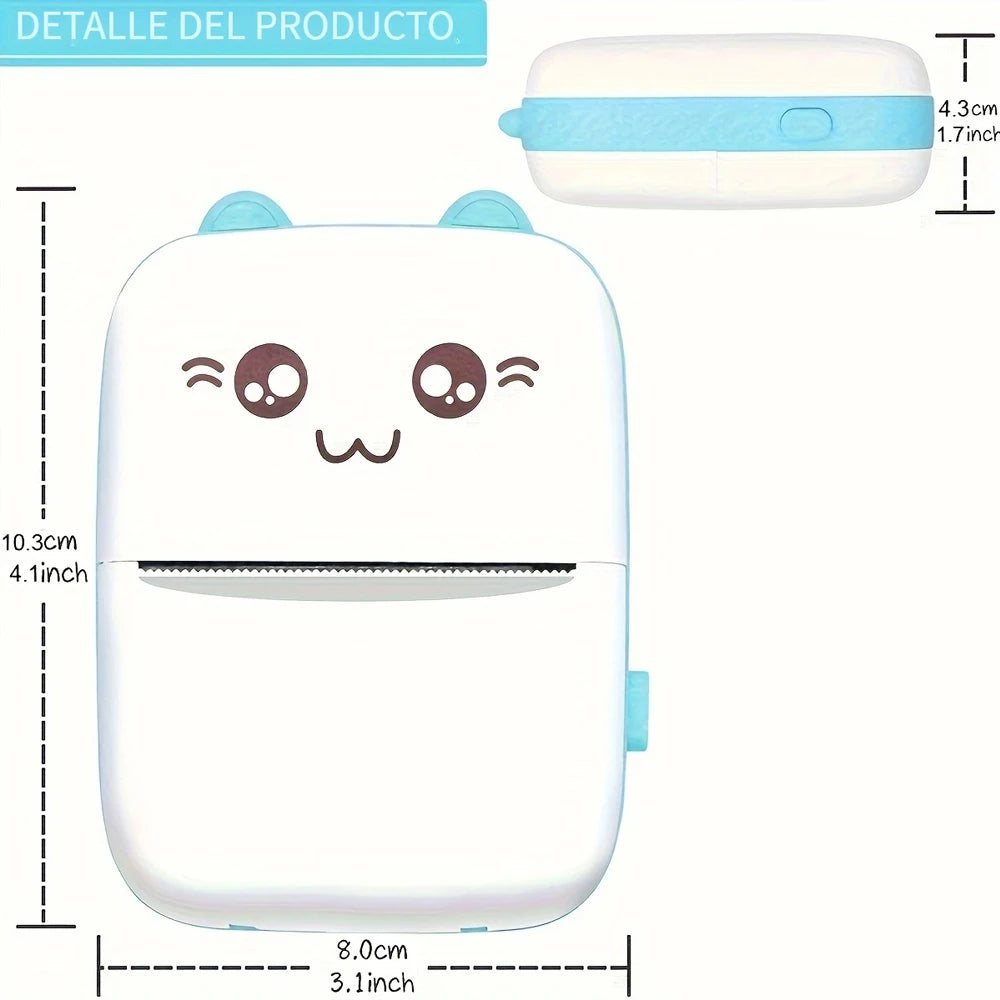 Portable Mini Wireless Printer, Print Photos, Ink-free Thermal Printer, Memos, Lists, Christmas, Halloween, Thanksgiving Gifts