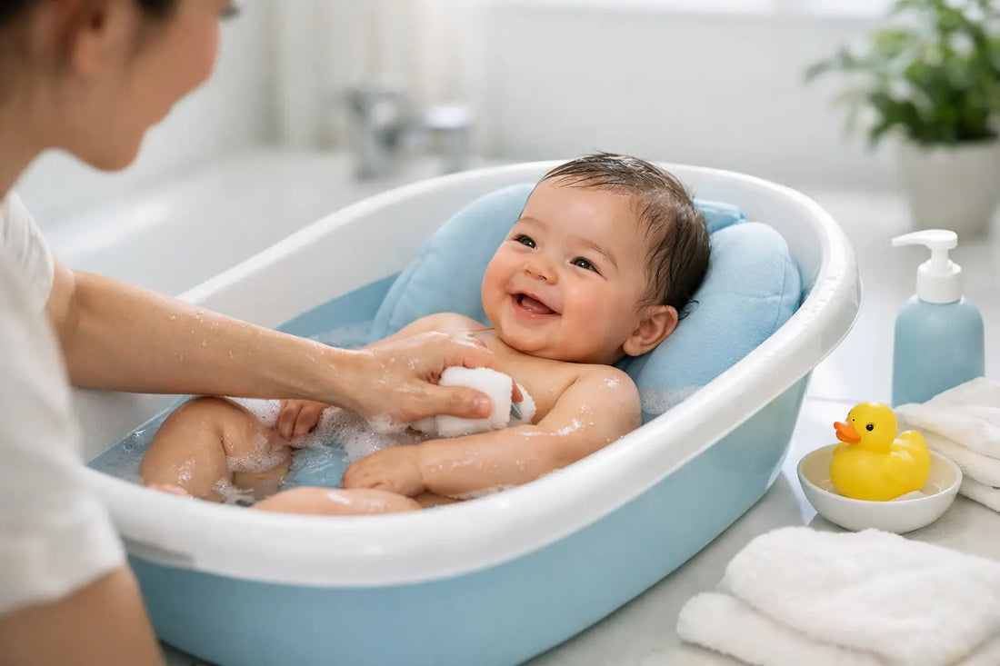 嬰兒浴盆 使用 步驟教學 for Safe, Easy Bath Time
