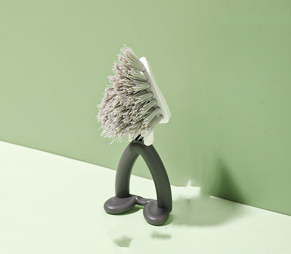 Vertical Pot Brush, Dish Brush, V-shaped Cleaning BrushHanging Stove Brush