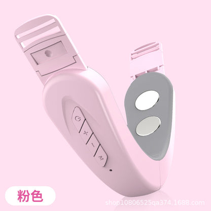 Cross-border V-shaped face-lifting instrument ems micro-current plastic face smart v-face beauty instrument facial massager thin chin