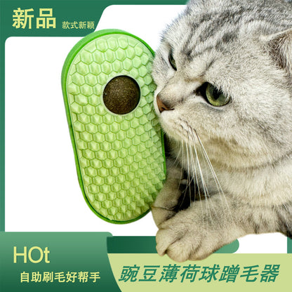 Cross-border pea hair scratcher cat self-service scratching toy scratcher pet supplies face scratching cat scratching massage brush