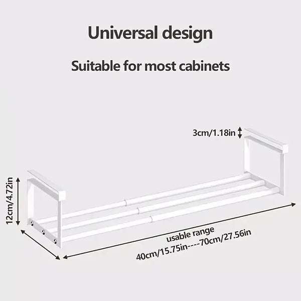Adjustable And Expandable Shoe Rack, Stackable Iron Shoe Rack, Space Saving Hanging Rack, Suitable For Home Shoe Cabinet Storage, Bottom Basket, Wardrobe, Cabinet, Bathroom Sink C