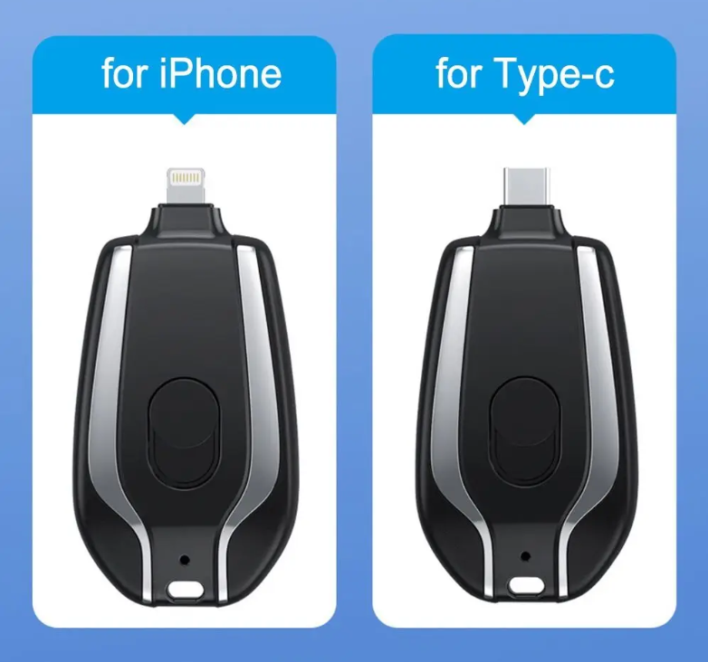 Keychain Charger for iPhone and Type-C