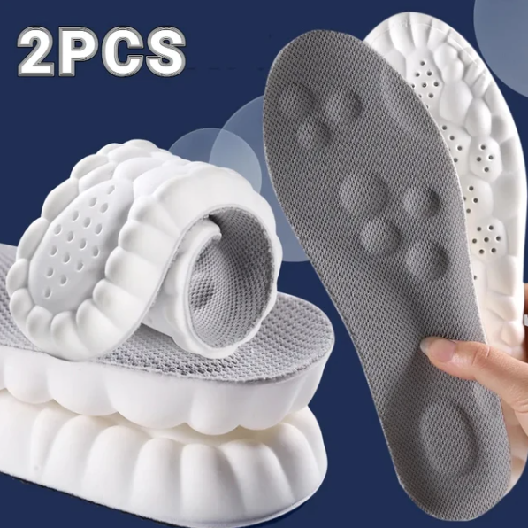 Massage Shoe Insoles Grey 2pcs